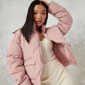 💖NWT WILD FABLE ROSE PINK PUFFER JACKET COAT